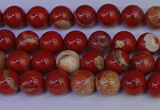 CRE300 15.5 inches 4mm round red jasper beads wholesale