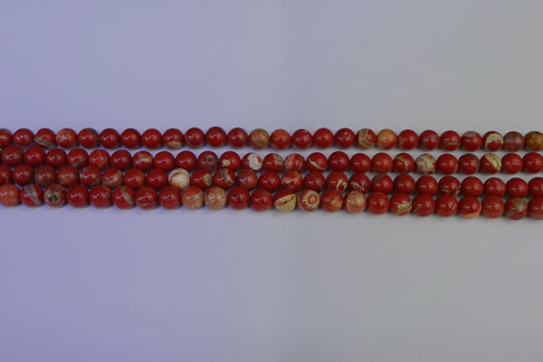 CRE300 15.5 inches 4mm round red jasper beads wholesale