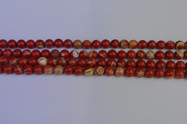 CRE302 15.5 inches 8mm round red jasper beads wholesale