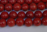 CRE311 15.5 inches 6mm round red jasper beads wholesale