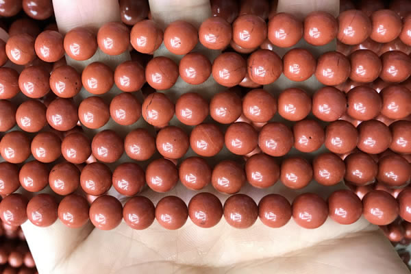 CRE352 15.5 inches 8mm round red jasper beads wholesale