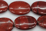 CRE51 15.5 inches 22*30mm oval red jasper beads wholesale