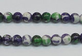 CRF02 15.5 inches 6mm round dyed rain flower stone beads wholesale