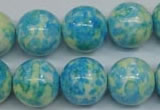 CRF106 15.5 inches 16mm round dyed rain flower stone beads wholesale