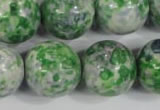 CRF158 15.5 inches 20mm round dyed rain flower stone beads wholesale