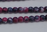 CRF273 15.5 inches 3mm round dyed rain flower stone beads