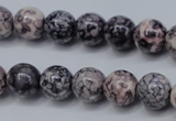 CRF283 15.5 inches 10mm round dyed rain flower stone beads