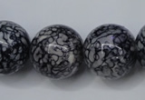 CRF287 15.5 inches 18mm round dyed rain flower stone beads