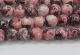 CRF300 15.5 inches 4mm round dyed rain flower stone beads wholesale