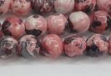 CRF303 15.5 inches 10mm round dyed rain flower stone beads wholesale