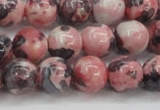 CRF304 15.5 inches 12mm round dyed rain flower stone beads wholesale