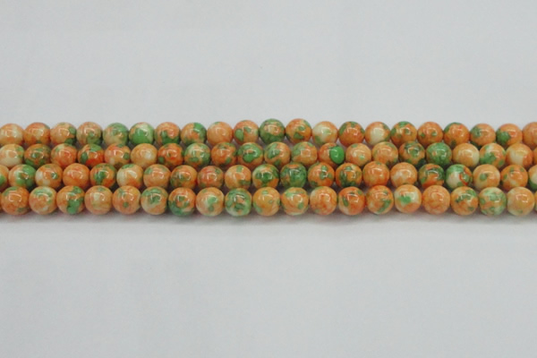 CRF310 15.5 inches 10mm round dyed rain flower stone beads wholesale