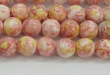 CRF315 15.5 inches 6mm round dyed rain flower stone beads wholesale