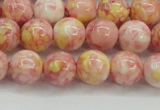 CRF317 15.5 inches 10mm round dyed rain flower stone beads wholesale