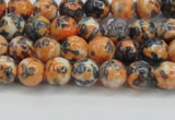 CRF321 15.5 inches 4mm round dyed rain flower stone beads wholesale