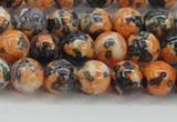 CRF323 15.5 inches 8mm round dyed rain flower stone beads wholesale