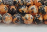 CRF325 15.5 inches 12mm round dyed rain flower stone beads wholesale