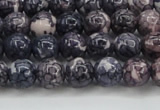 CRF336 15.5 inches 6mm round dyed rain flower stone beads wholesale