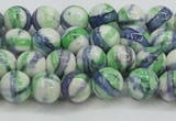 CRF387 15.5 inches 6mm round dyed rain flower stone beads wholesale