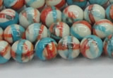 CRF400 15.5 inches 8mm round dyed rain flower stone beads wholesale