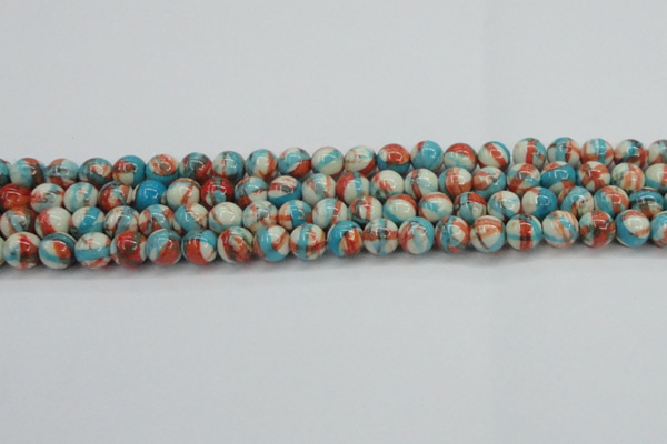 CRF400 15.5 inches 8mm round dyed rain flower stone beads wholesale