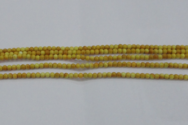 CRF436 15.5 inches 3mm round dyed rain flower stone beads wholesale