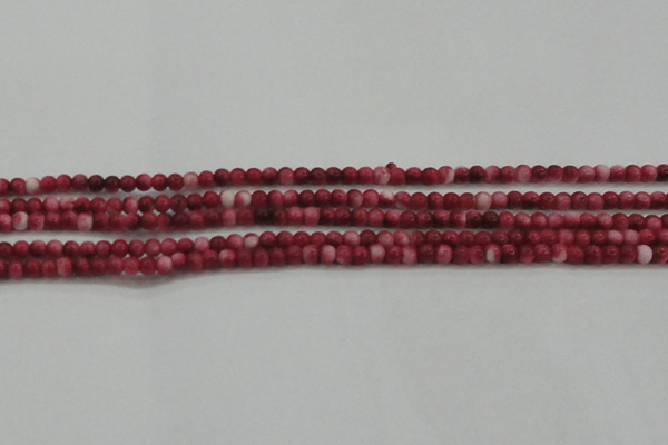 CRF439 15.5 inches 3mm round dyed rain flower stone beads wholesale