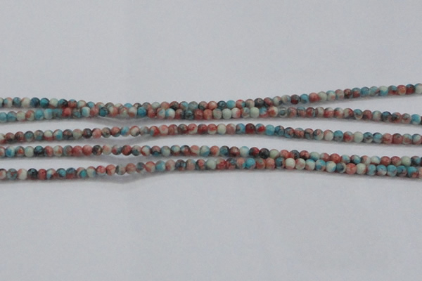 CRF450 15.5 inches 3mm round dyed rain flower stone beads wholesale