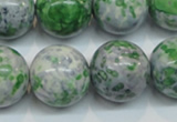 CRF49 15.5 inches 18mm round dyed rain flower stone beads wholesale