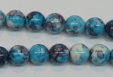 CRF58 15.5 inches 10mm round dyed rain flower stone beads wholesale