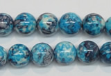 CRF59 15.5 inches 12mm round dyed rain flower stone beads wholesale