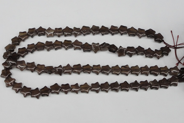 CRG05 15.5 inches 12*12mm star smoky quartz gemstone beads wholesale