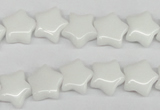 CRG06 15.5 inches 12*12mm star white agate gemstone beads wholesale