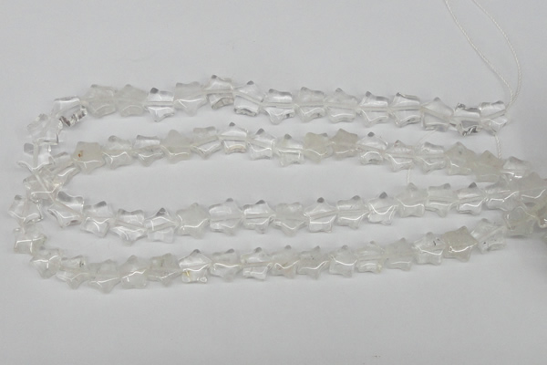 CRG08 15.5 inches 12*12mm star white crystal gemstone beads wholesale