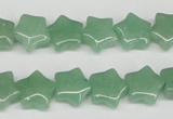 CRG10 15.5 inches 12*12mm star green aventurine gemstone beads