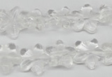 CRG14 15.5 inches 16*16mm star white crystal gemstone beads