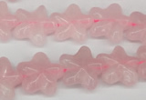 CRG25 15.5 inches 16*16mm star rose quartz gemstone beads wholesale