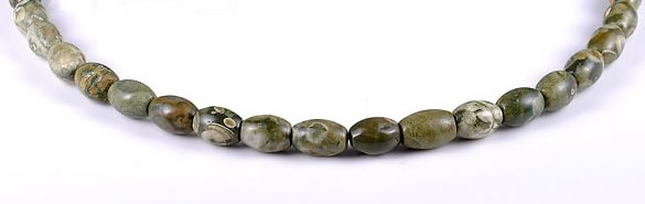 CRH01 8*10mm rice shape natural rhyolite stone beads Wholesale