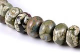 CRH10 different sizes roundel natural rhyolite beads Wholesale