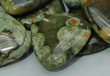 CRH34 15.5 inches 30*30mm triangle rhyolite beads wholesale