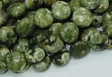 CRH35 15.5 inches 10mm flat round rhyolite beads wholesale