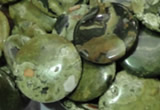 CRH38 15.5 inches 18mm flat round rhyolite beads wholesale