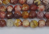 CRH519 15.5 inches 6mm faceted round rhyolite gemstone beads