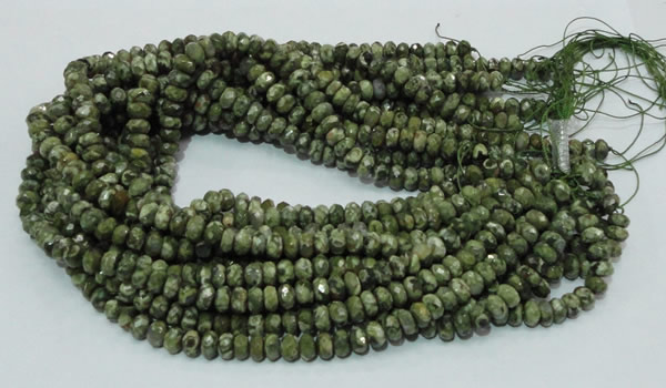 CRH52 15.5 inches 5*8mm faceted rondelle rhyolite beads wholesale