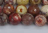 CRH521 15.5 inches 10mm faceted round rhyolite gemstone beads