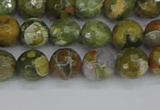 CRH527 15.5 inches 6mm faceted round rhyolite beads wholesale