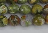 CRH529 15.5 inches 10mm faceted round rhyolite beads wholesale