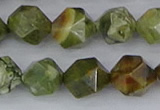 CRH544 15.5 inches 12mm faceted nuggets rhyolite beads wholesale