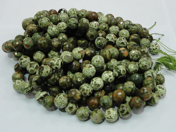 CRH60 15.5 inches 18mm faceted round rhyolite beads wholesale