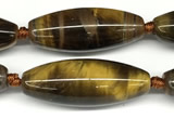 CRI162 15 inches 15*38mm - 16*40mm rice yellow tiger eye beads